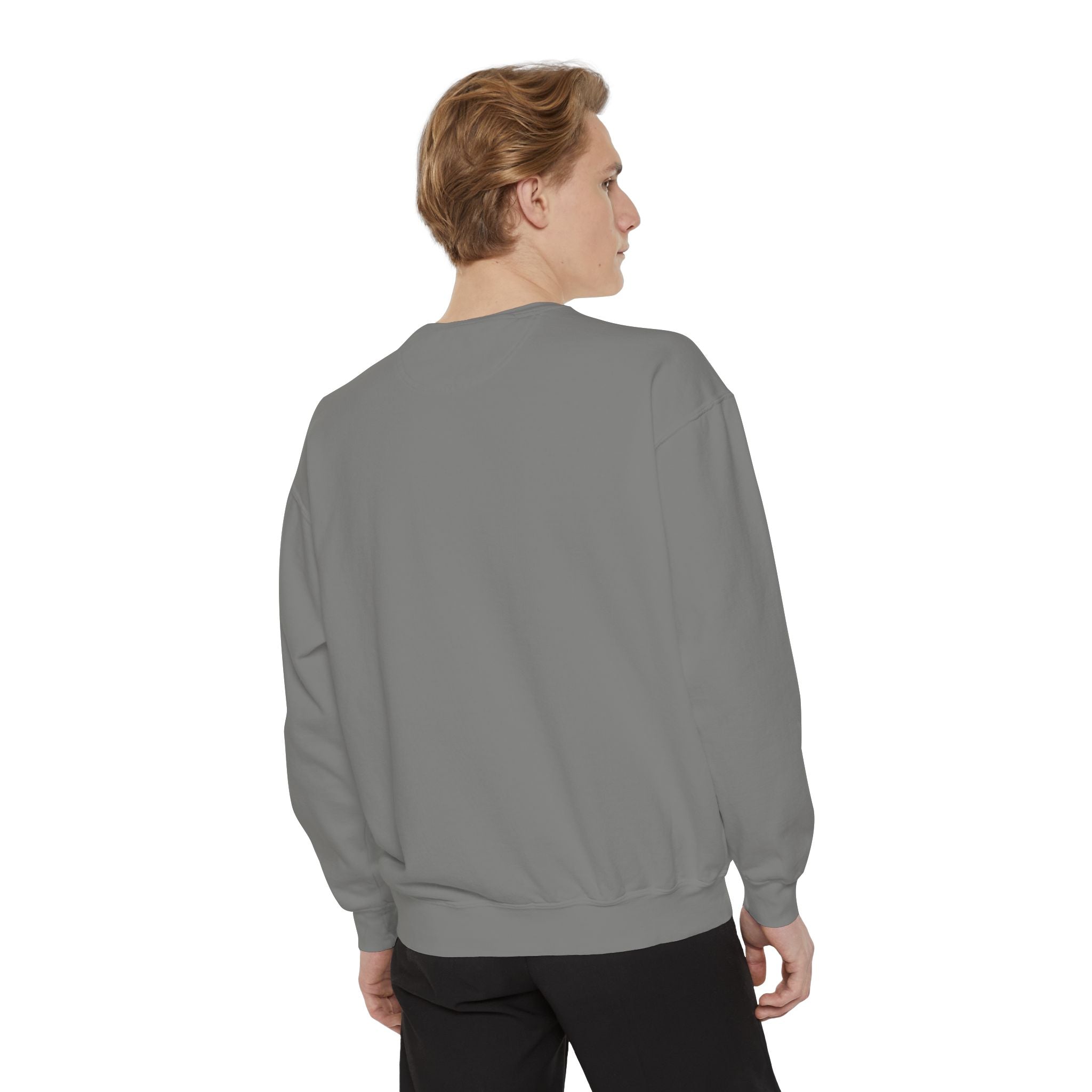 Heart Illustration Sweatshirt — “Who Wants That Perfect Love Story Anyways” Graphic Crewneck