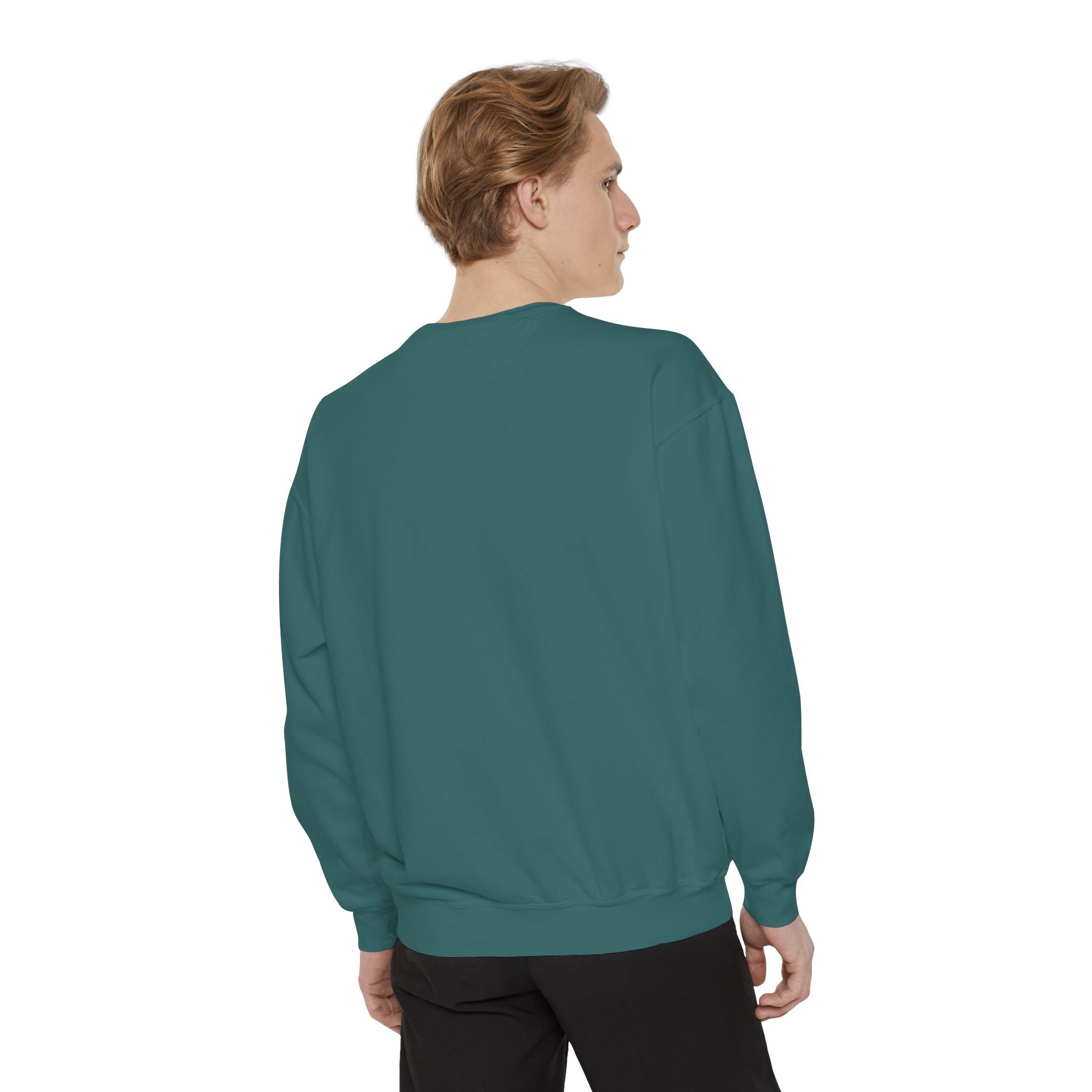 Coffee Addict Sweatshirt — Garment-Dyed Cozy Pullover for Coffee Lovers