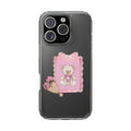 Clear Phone Case — Pink Teddy Bouquet Design