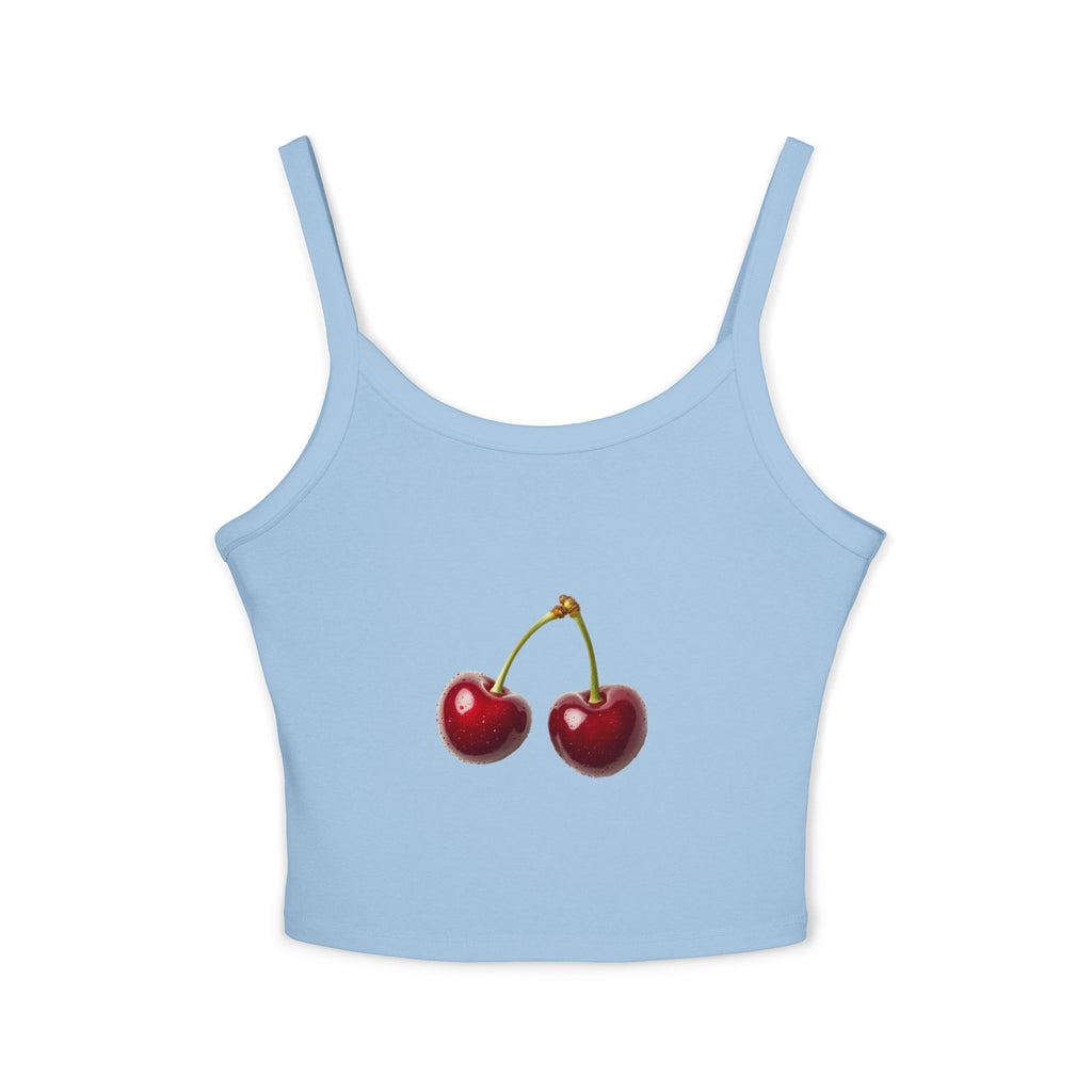 Cherry Graphic Spaghetti Strap Tank