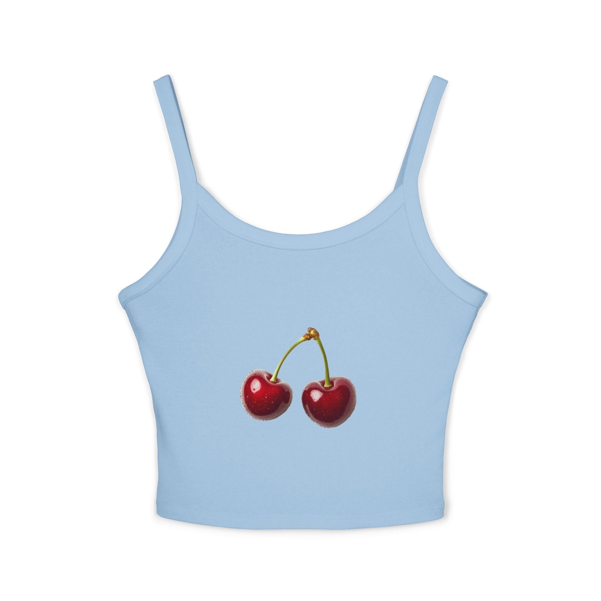 Cherry Graphic Spaghetti Strap Tank