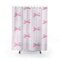 Pink Bow Shower Curtain — Cute Girly Bathroom Decor