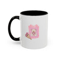 Pink Floral Bouquet Accent Coffee Mug – Cute Rose Wrapped Bouquet Design (11/15 oz)