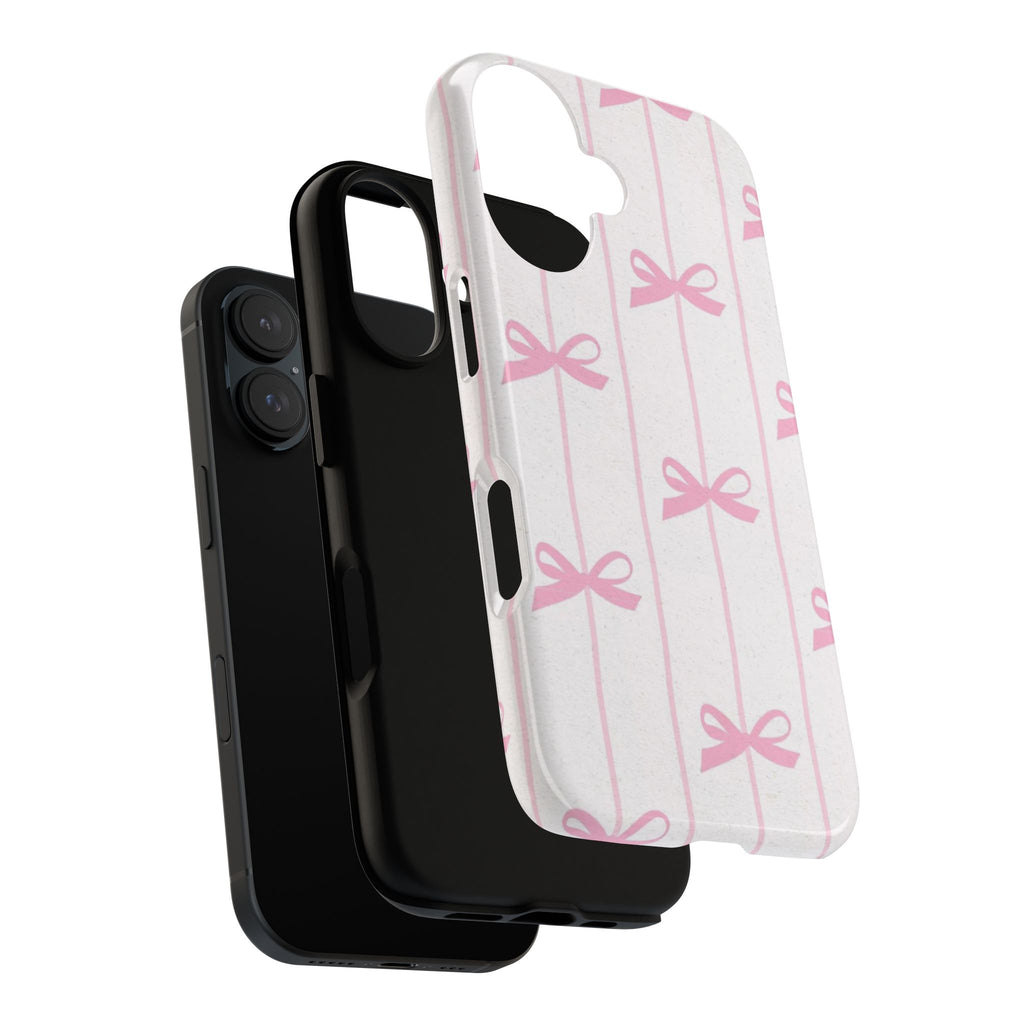 Phone Case — Pink Bow Pattern Tough Protective Cover