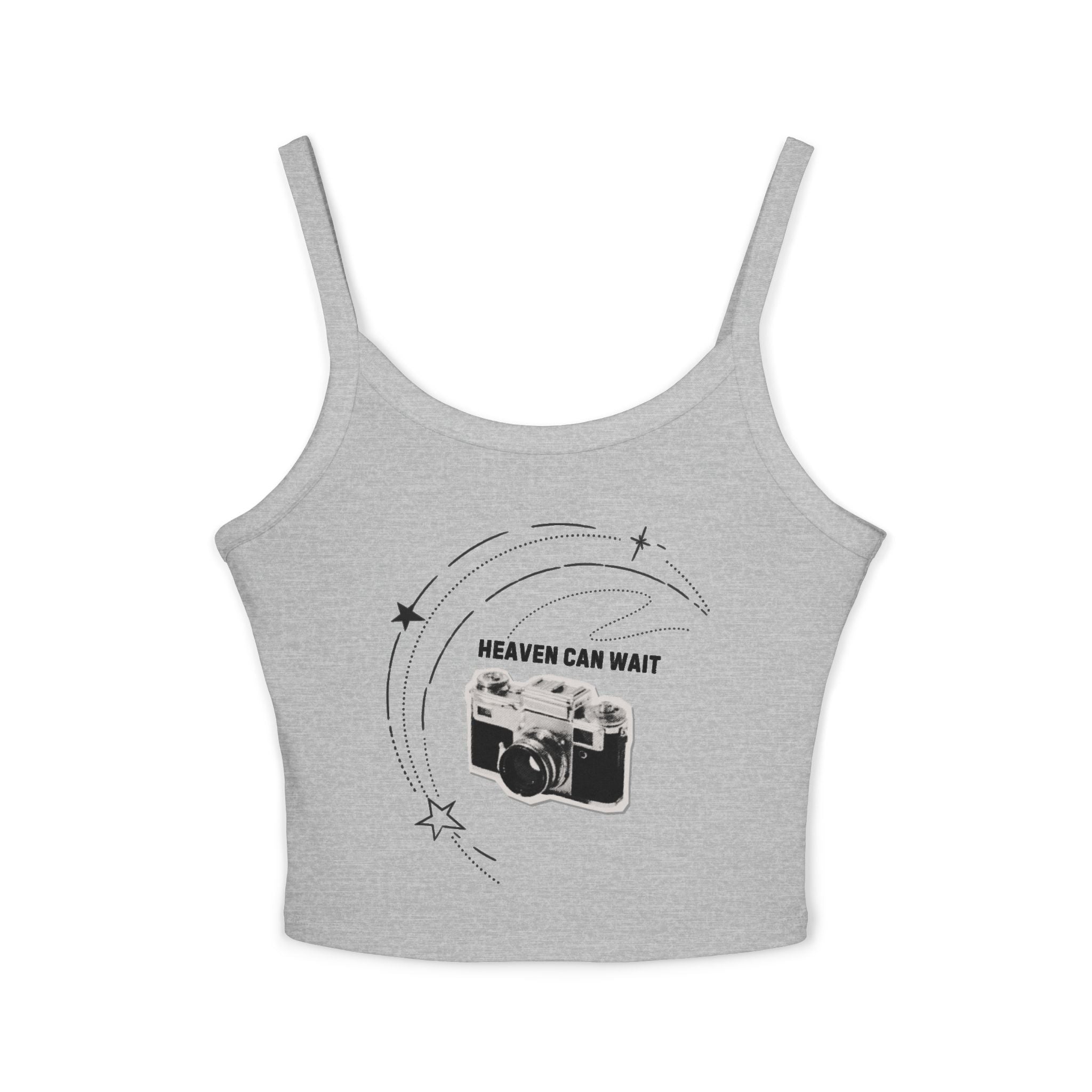 Camera Graphic Tank Top — "Dreamin' Can Wait" Vintage Camera Crop
