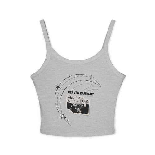 Camera Graphic Tank Top — "Dreamin' Can Wait" Vintage Camera Crop
