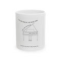 Piano Lyrics Ceramic Mug — “Deja Vu” Coffee Cup (11oz/15oz)