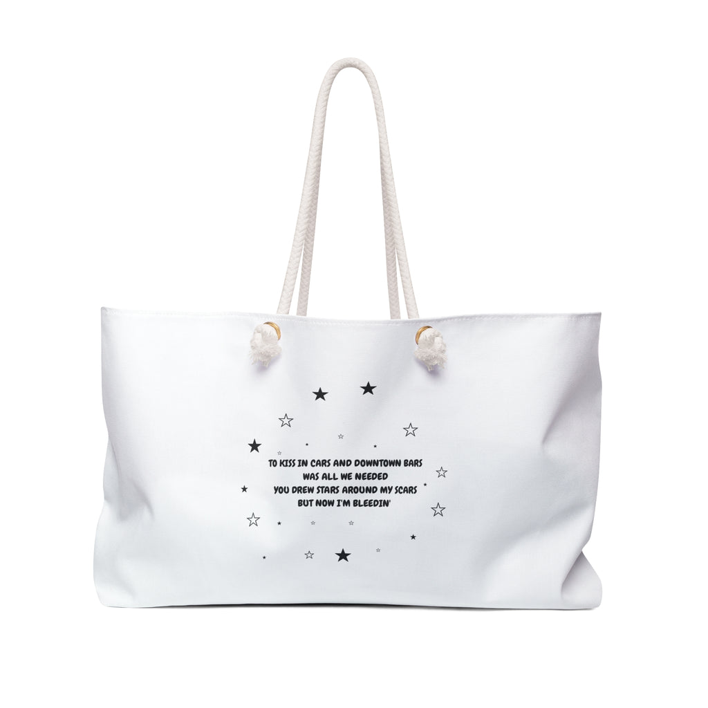 Weekender Bag — Cardigan Lyrics Travel Tote