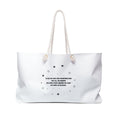 Weekender Bag — Cardigan Lyrics Travel Tote