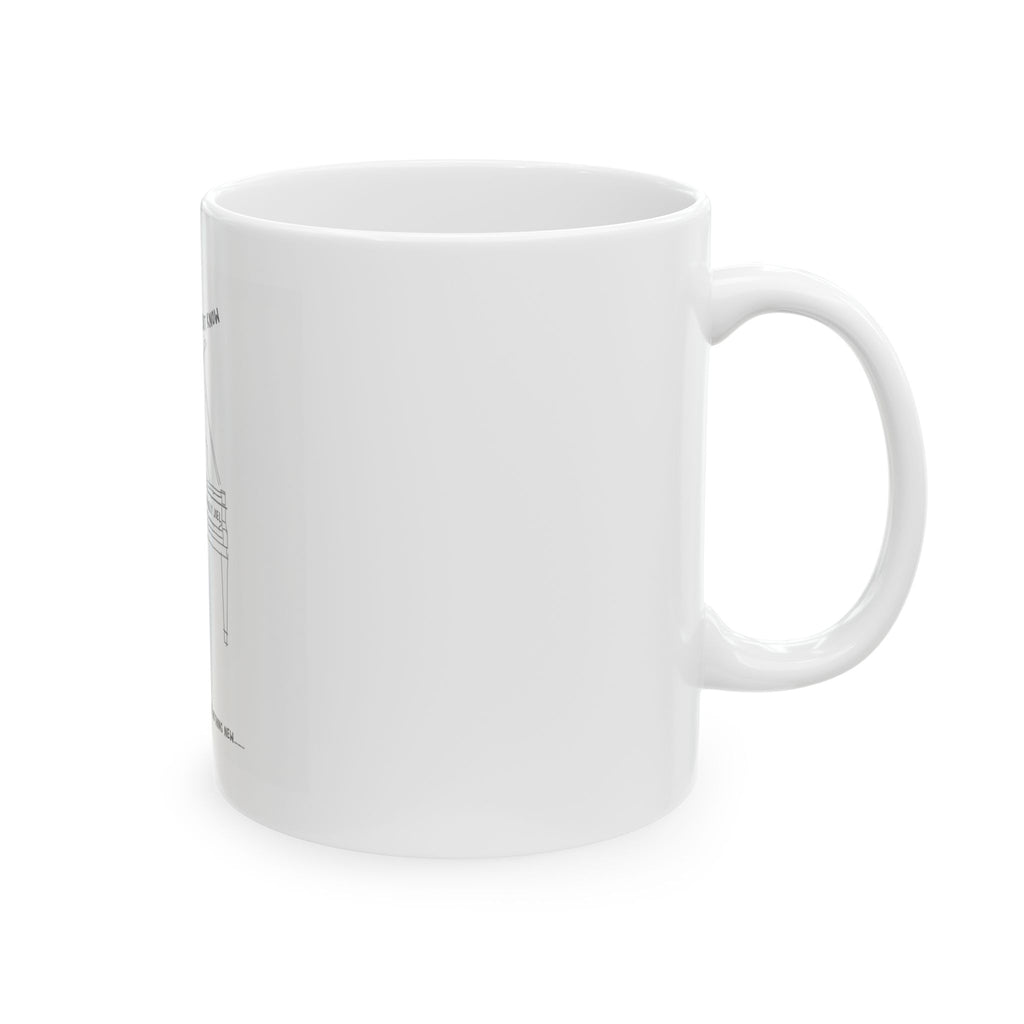 Piano Lyrics Ceramic Mug — “Deja Vu” Coffee Cup (11oz/15oz)