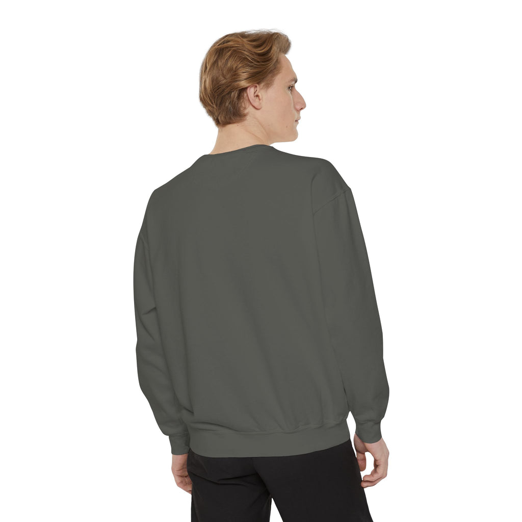 Heart Illustration Sweatshirt — “Who Wants That Perfect Love Story Anyways” Graphic Crewneck