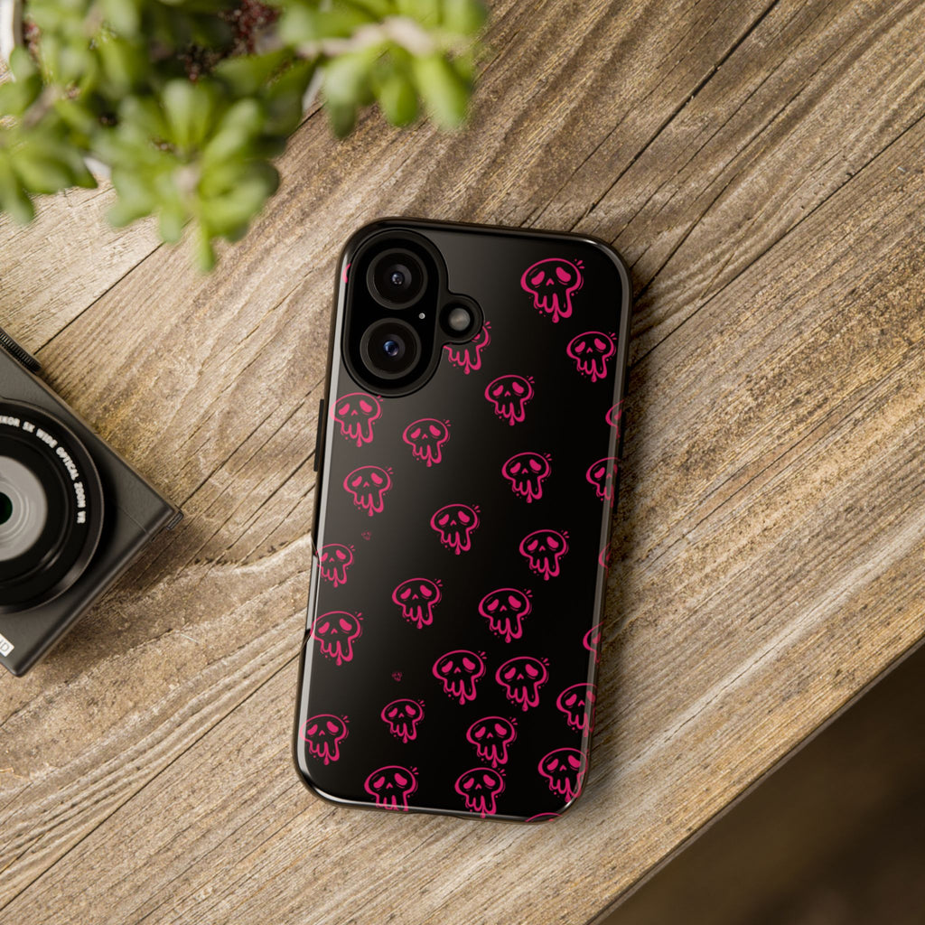 Neon Skull Pattern Phone Case