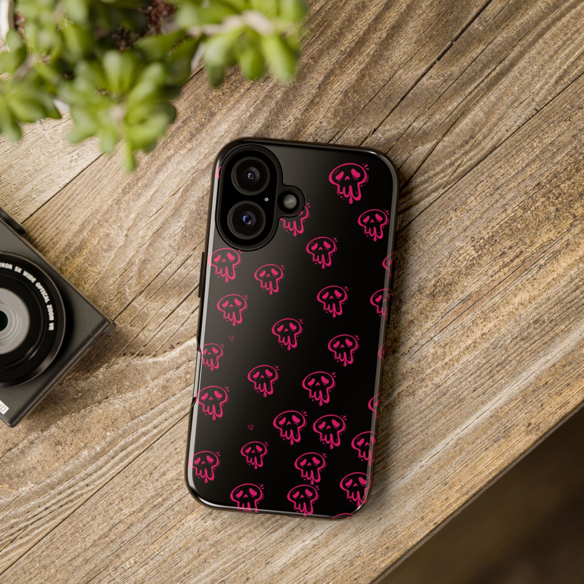 Neon Skull Pattern Phone Case