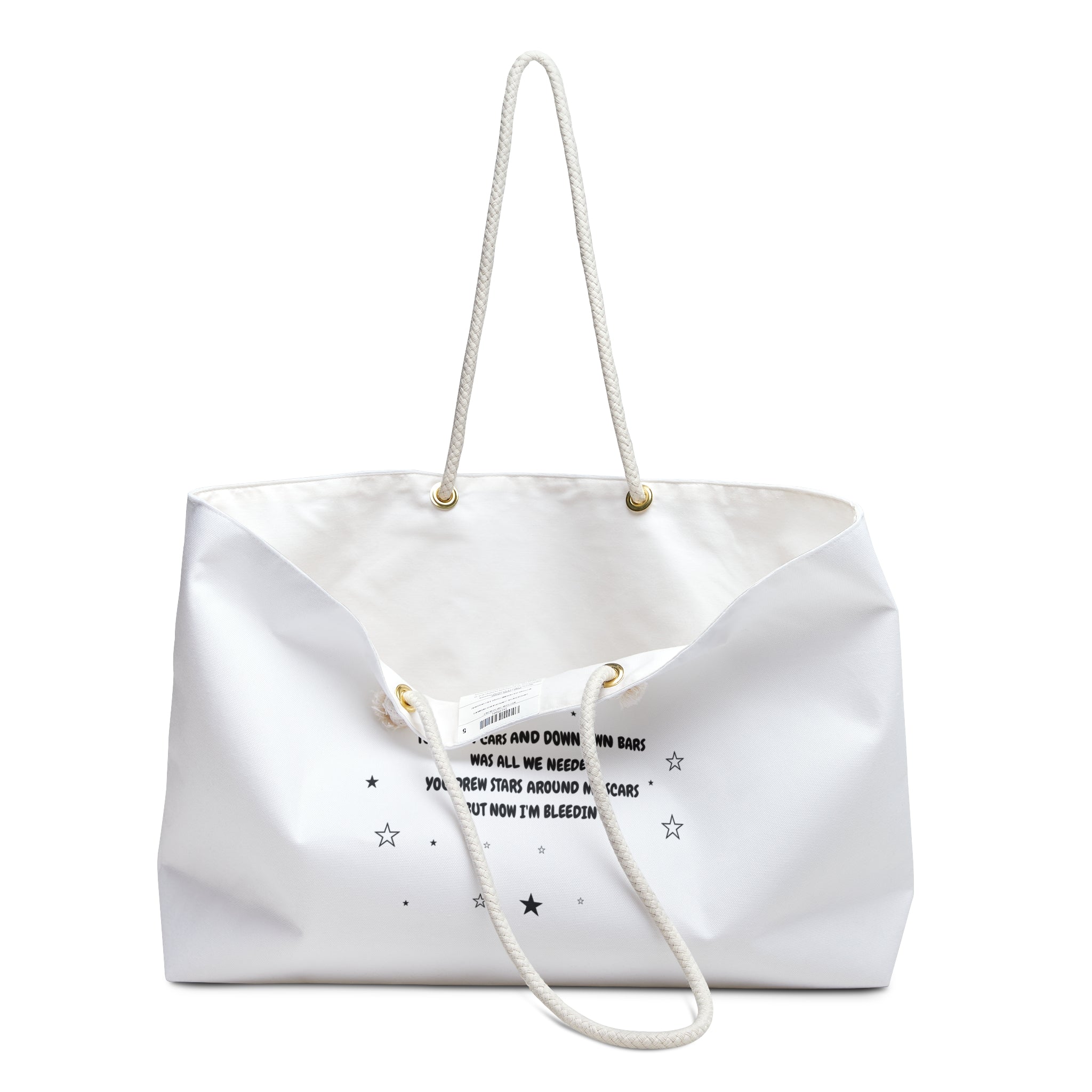 Weekender Bag — Cardigan Lyrics Travel Tote