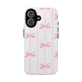 Phone Case — Pink Bow Pattern Tough Protective Cover