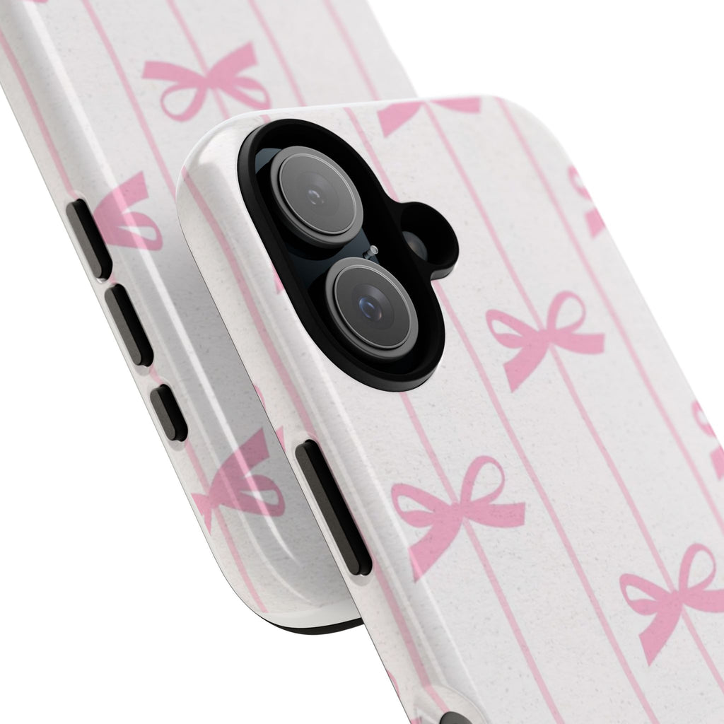 Phone Case — Pink Bow Pattern Tough Protective Cover